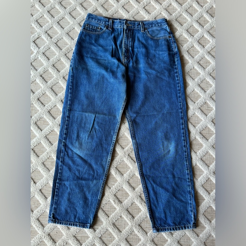Vintage 90’s Levi’s 560 Loose Fit Straight Leg Blue Denim Jeans Size 14 MIS S - Picture 2 of 16